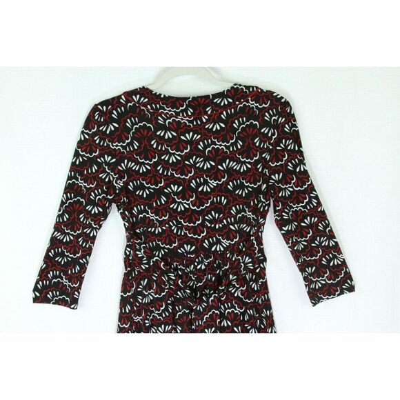 Merona Dress XS Multicolor Womens 3/4 Sleeve V Neck - Picture 2 of 9